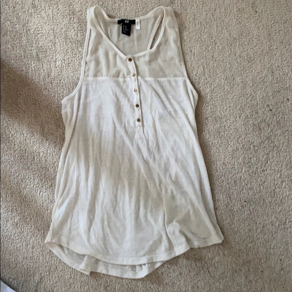 White tank top